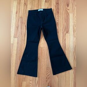 Hollister High-Rise Black Flare Pants